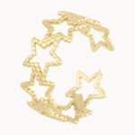 Złoty pierścionek z gwiazdkami